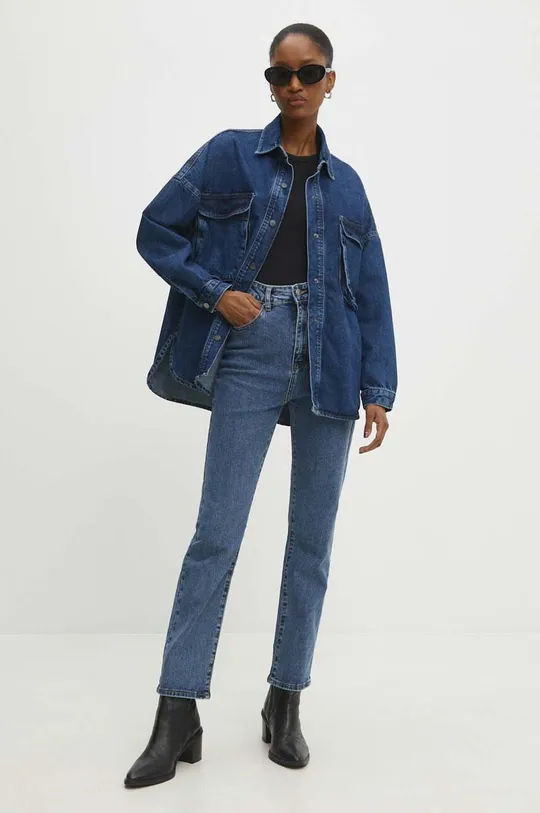 Jeans srajca Answear Lab modra