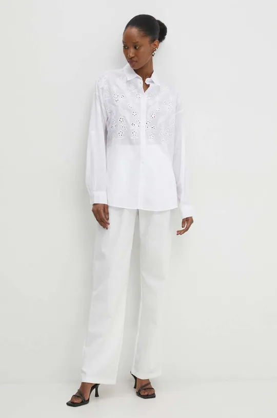 Pamučna košulja Answear Lab bijela