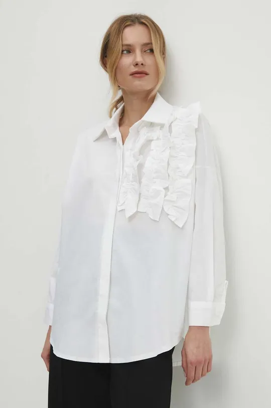 biela Bavlnená košeľa Answear Lab Dámsky