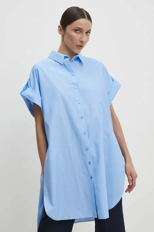 kék Answear Lab pamut ing Női