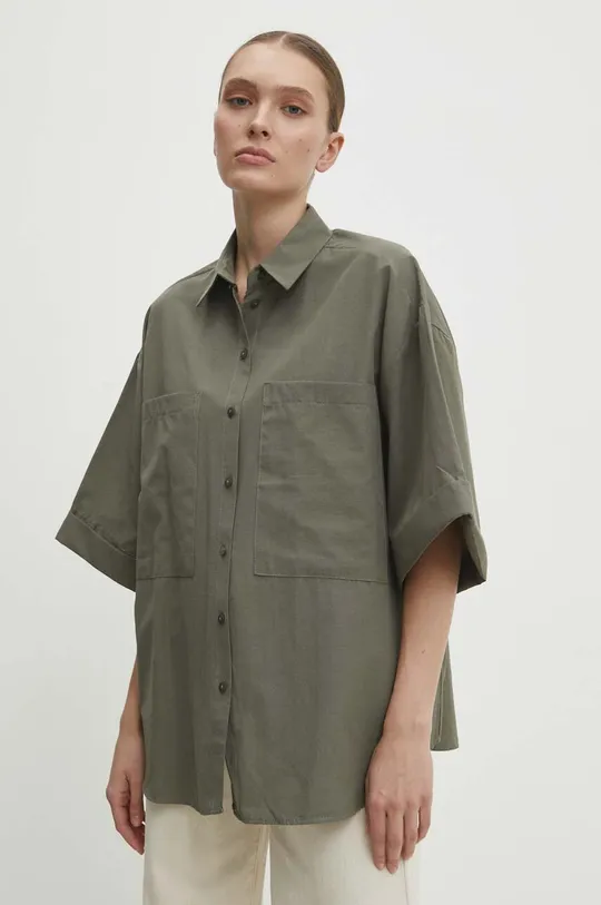 verde Answear Lab camicia in cotone Donna