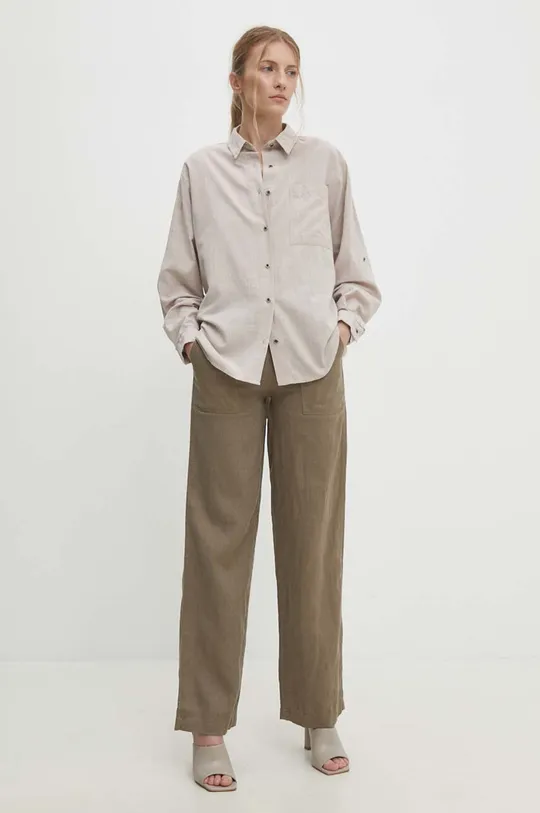 Answear Lab camicia in cotone beige