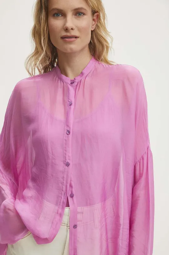 розовый Рубашка с шелком Answear Lab