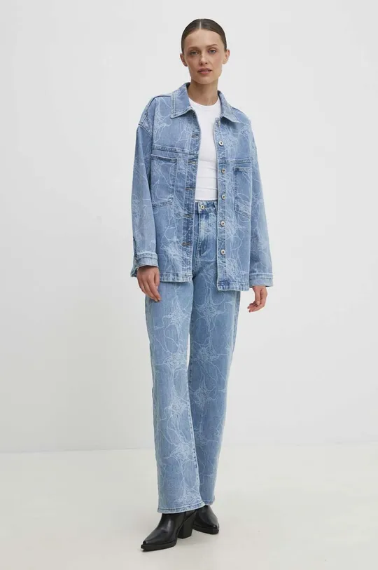 Jeans srajca Answear Lab modra