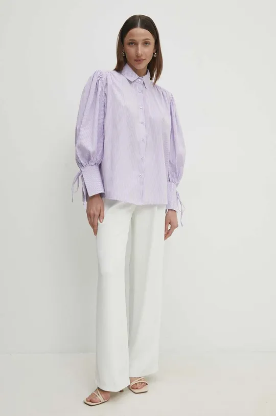 Answear Lab camicia in cotone violetto