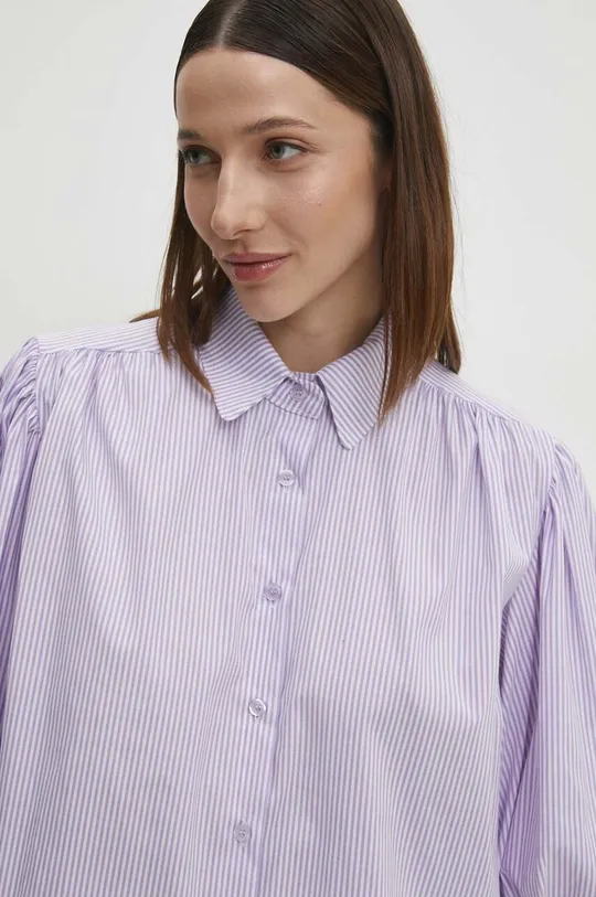 fialová Bavlnená košeľa Answear Lab