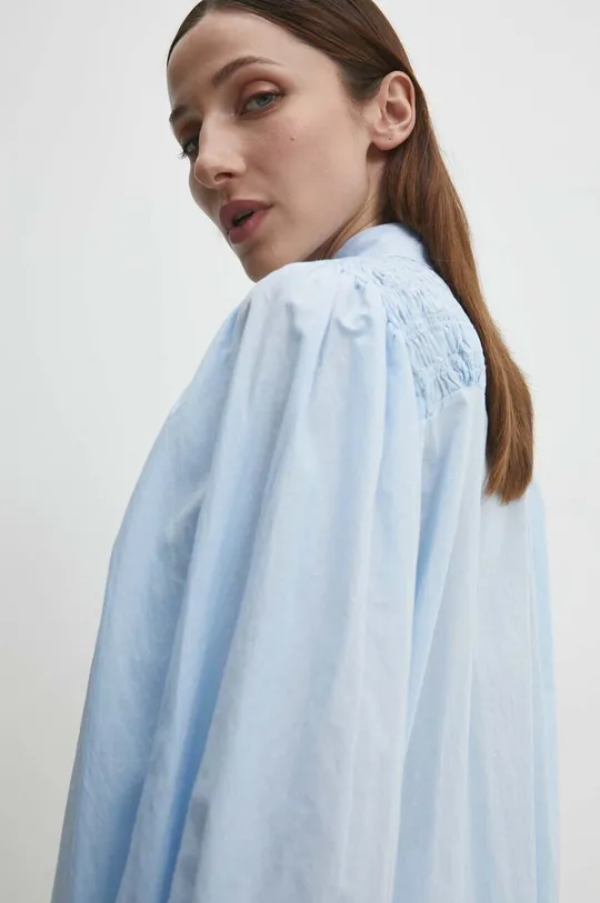 niebieski Answear Lab koszula bawełniana