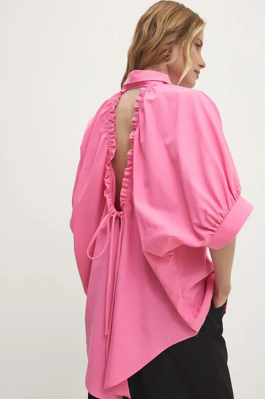 ροζ Βαμβακερό πουκάμισο Answear Lab Γυναικεία