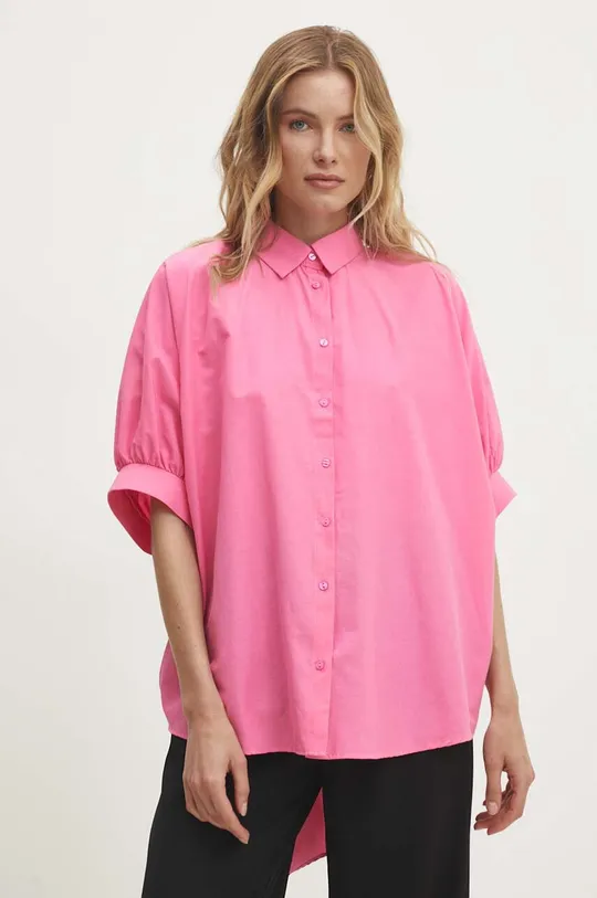 Бавовняна сорочка Answear Lab рожевий