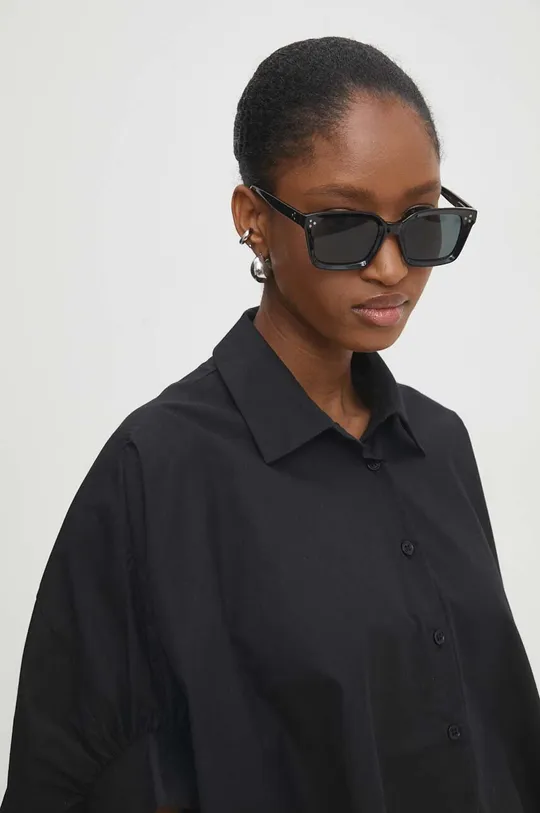 čierna Bavlnená košeľa Answear Lab