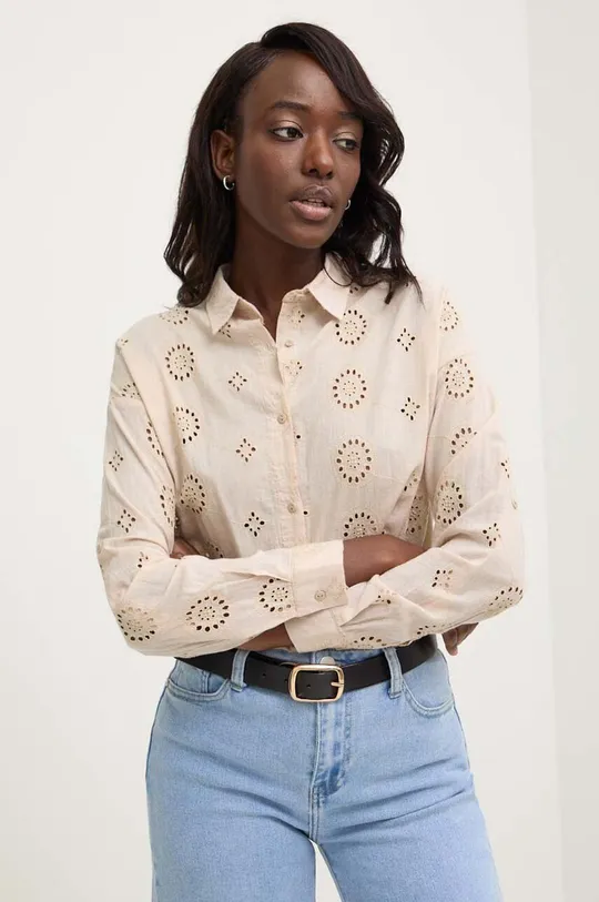 beige Answear Lab camicia in cotone Donna