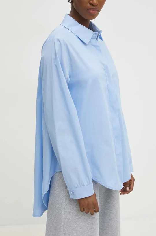 блакитний Бавовняна сорочка Answear Lab Жіночий