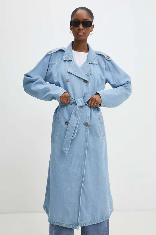 kék Answear Lab farmer trench kabát