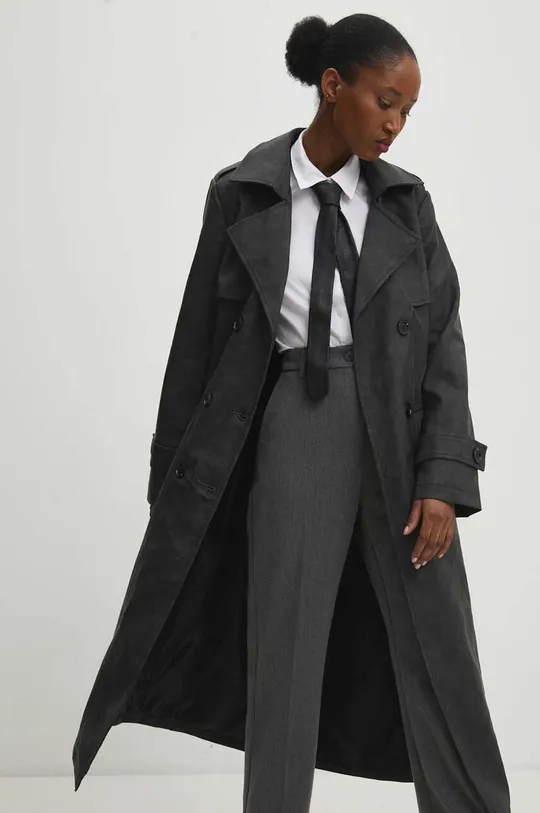 Пальто Answear Lab сірий
