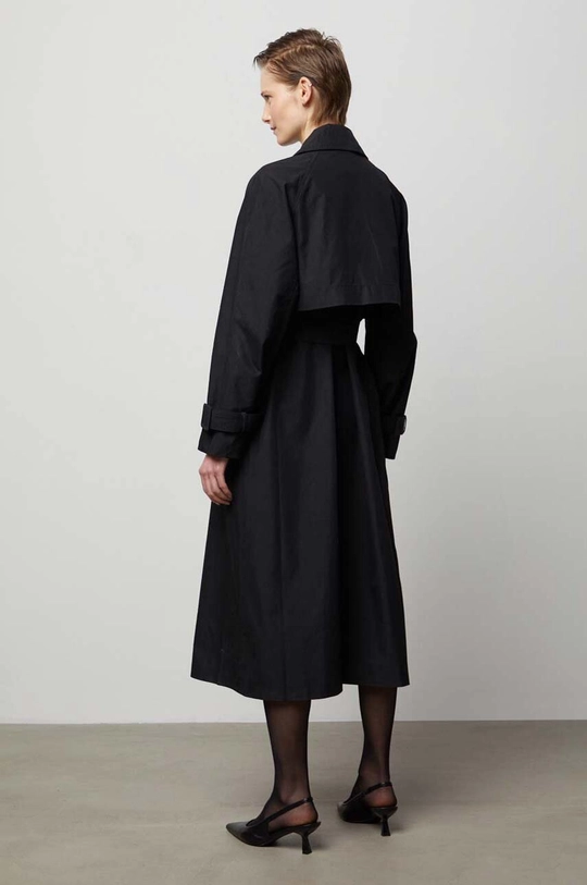 Answear Lab cappotto in cotone nero