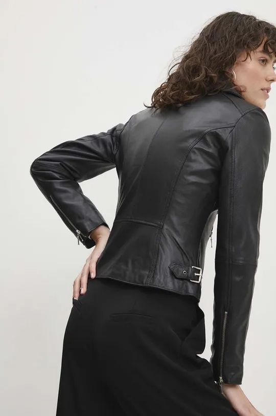 Δερμάτινο jacket Answear Lab 100% Φυσικό δέρμα