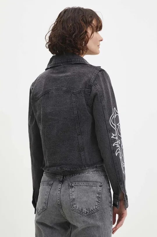 czarny Answear Lab kurtka jeansowa