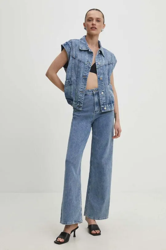 Jeans brezrokavnik Answear Lab modra