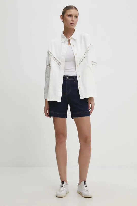 Pamučna jakna Answear Lab bijela