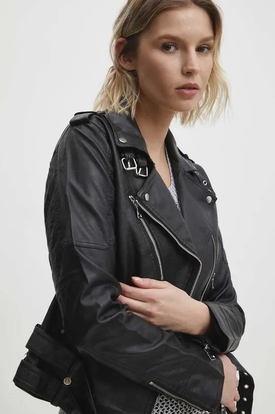 črna Biker jakna Answear Lab Ženski