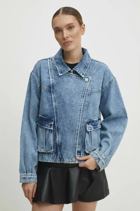 niebieski Answear Lab kurtka jeansowa Damski