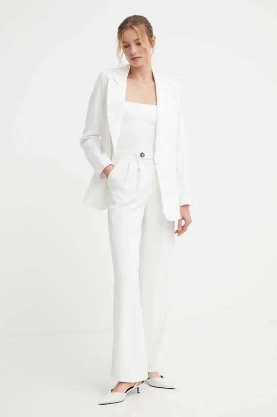 Answear Lab giacca in lino bianco