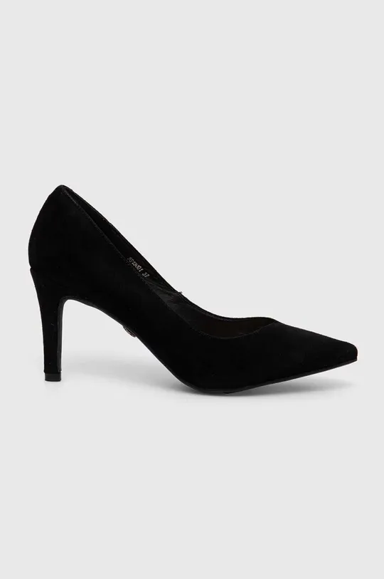 fekete Answear Lab velúr magassarkú cipő Női