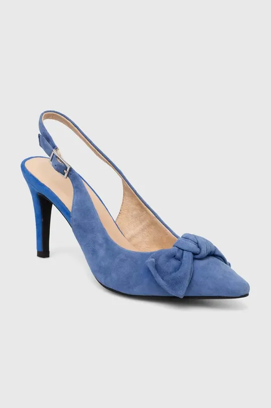 Замшеві туфлі Answear Lab блакитний