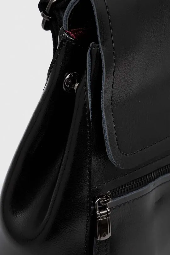 čierna Kožený ruksak Answear Lab