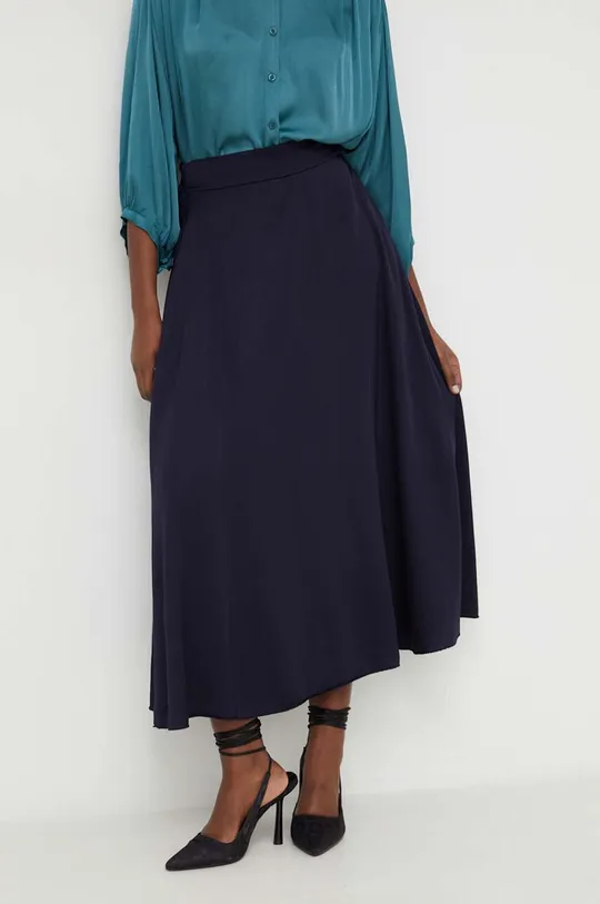 σκούρο μπλε Μεταξωτή φούστα Answear Lab Γυναικεία