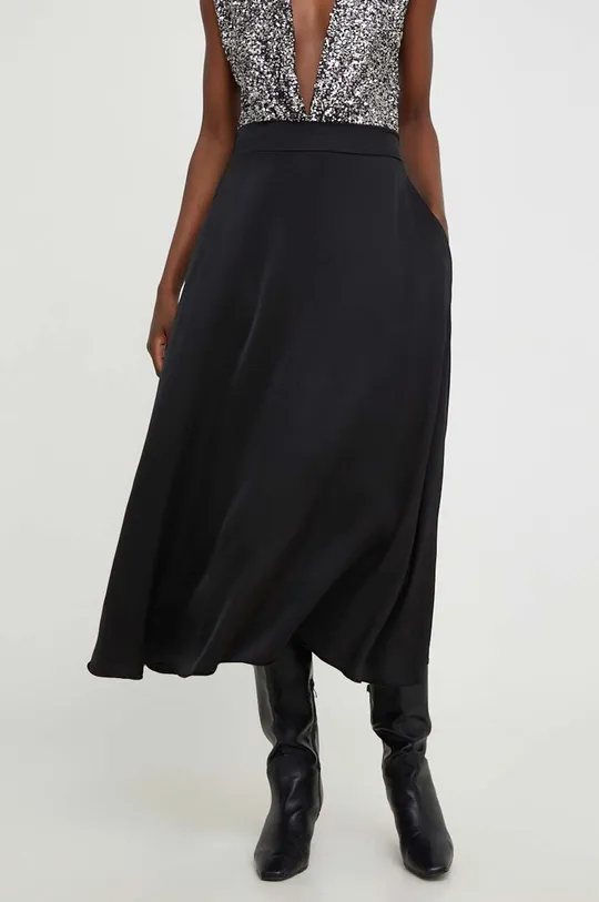μαύρο Μεταξωτή φούστα Answear Lab Γυναικεία