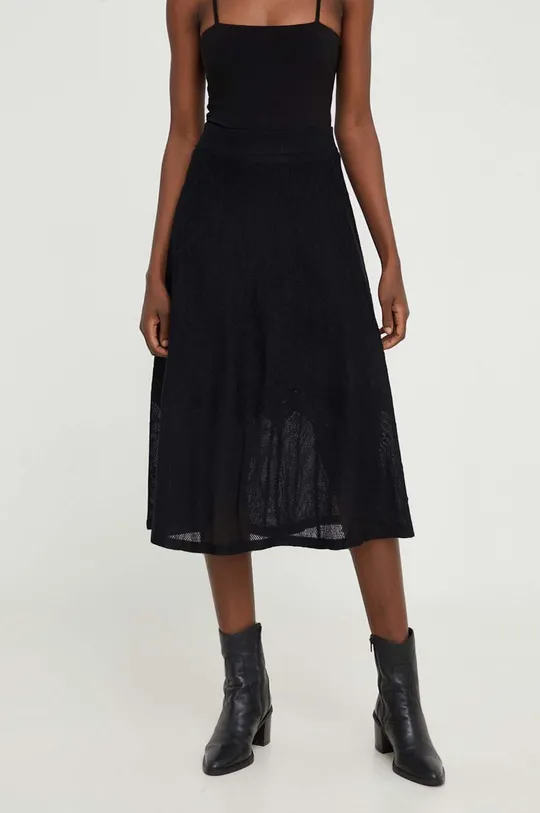 μαύρο Φούστα από μείγμα μαλλιού Answear Lab Γυναικεία