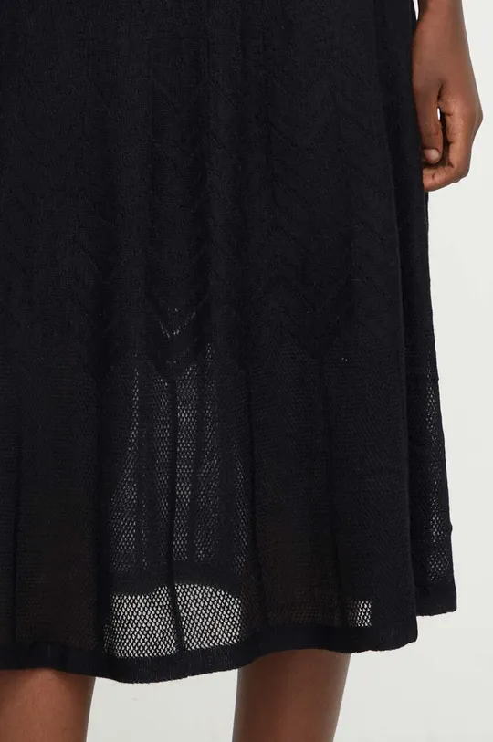 crna Suknja s primjesom vune Answear Lab