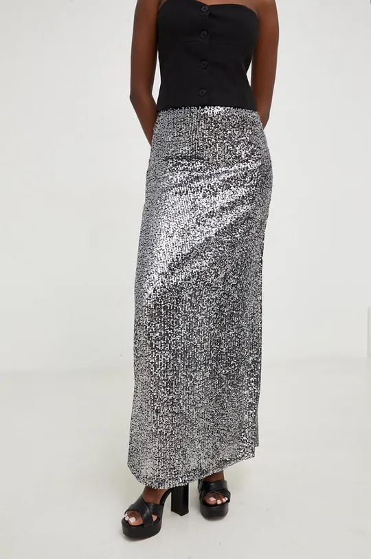 Suknja Answear Lab srebrna