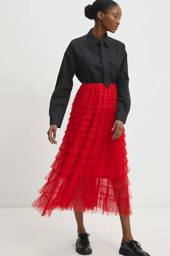 crvena Suknja Answear Lab Ženski