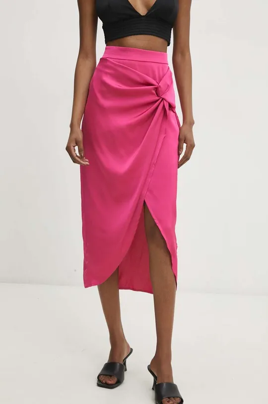 roza Suknja Answear Lab Ženski