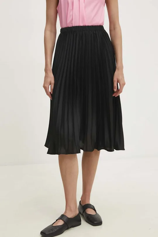 crna Pamučna suknja Answear Lab Ženski