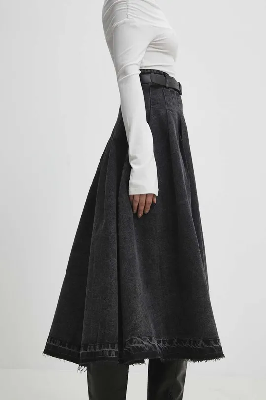 crna Traper suknja Answear Lab Ženski