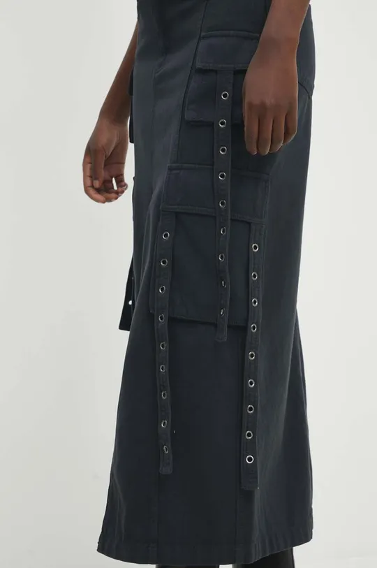 čierna Rifľová sukňa Answear Lab