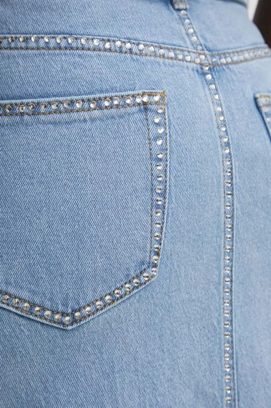 Answear Lab spódnica jeansowa 99 % Bawełna, 1 % Elastan
