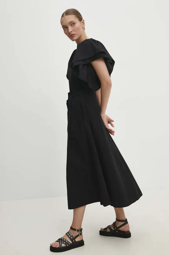 Pamučna suknja Answear Lab crna