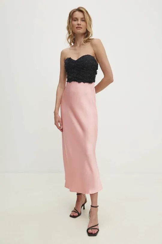 różowy Answear Lab spódnica Damski