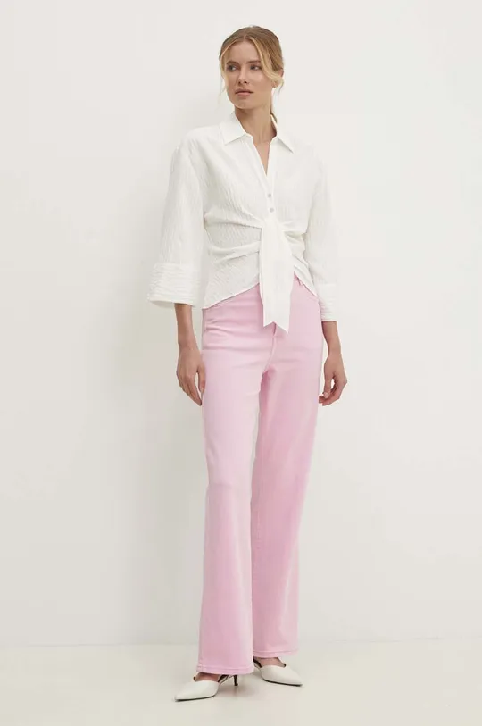 Τζιν παντελόνι Answear Lab ροζ