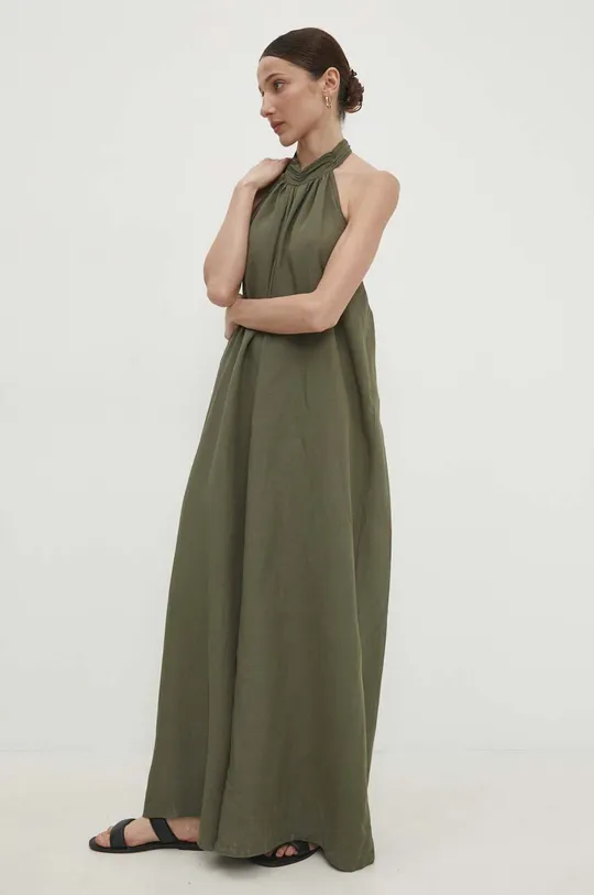 πράσινο Ολόσωμη φόρμα με λινό Answear Lab
