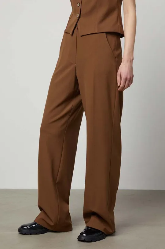 Answear Lab spodnie brązowy