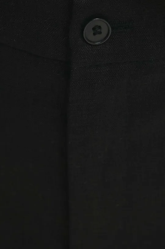 crna Lanene hlače Answear Lab