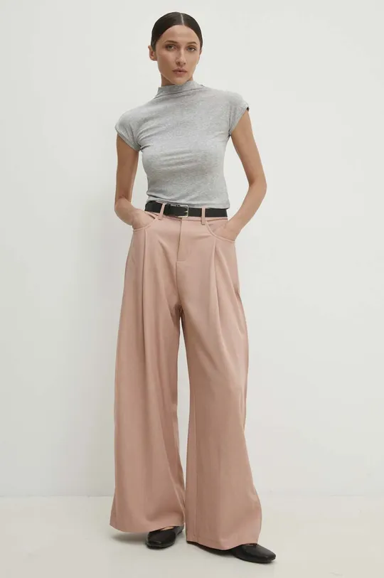 Answear Lab spodnie różowy