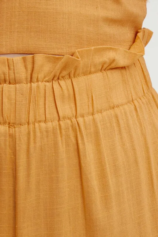 narancssárga Answear Lab vászon nadrág