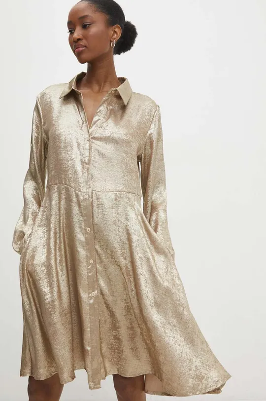 złoty Answear Lab sukienka