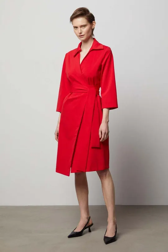 červená Šaty Answear Lab Dámsky